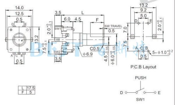 EC12A编码器图纸